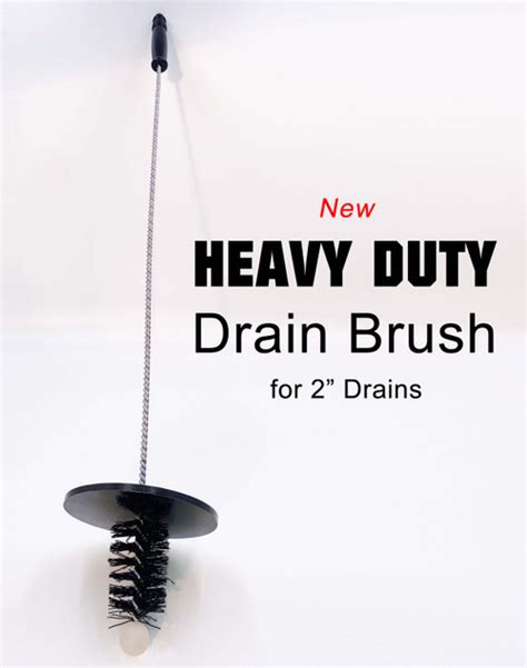 Heavy Duty Flexible Drain Cleaning Brush for 3" & 4" Drains with Splash ...