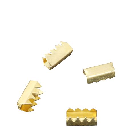 metal cord clips      mm brass plated sprintis