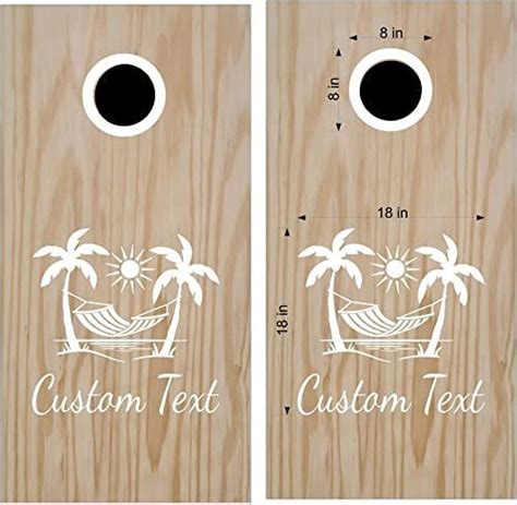 Beach Life Cornhole Board Vinyl Decal Sticker in 2024 | Cornhole board ...