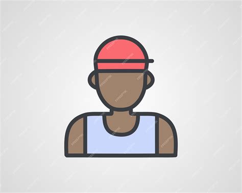 Premium Vector | Male Rapper Icon Vector Dynamic HipHop Artist