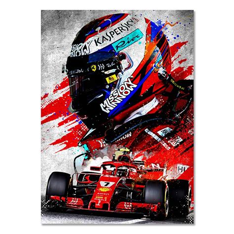 F1 Racing Driver Póster De Pared Ayrton Senna Lienzo Pintura Charles