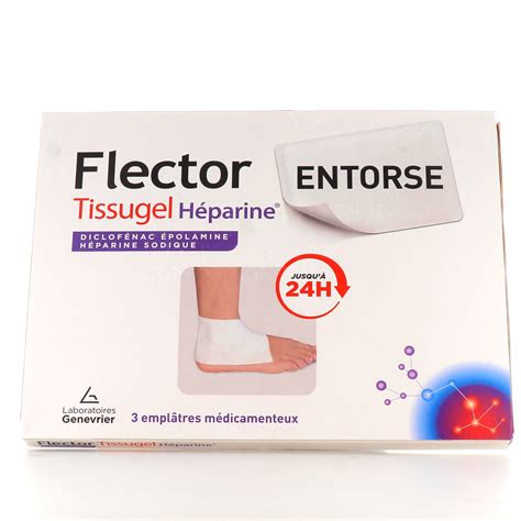 Flector Tissugel Heparine Emplâtre Médicamenteux Genevrier Prix