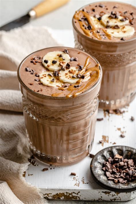 Chocolate Banana Smoothie All The Healthy Things