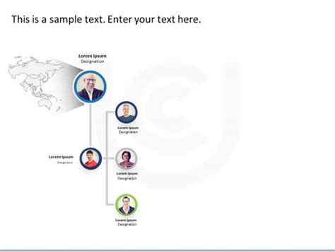 Animated Company Org Chart PowerPoint Template