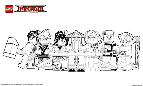 Coloriage Lego Ninjago Le Film Gentils Ninjagos JeColorie