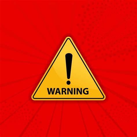 warning signs isolated red background 12252933 Vector Art at Vecteezy