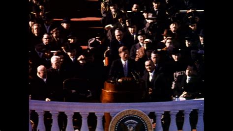 1961john F Kennedy Inauguration Speech Washington | Editorial Video ...