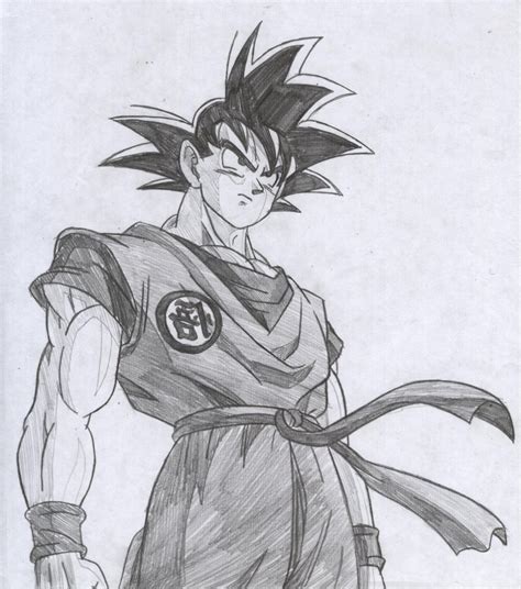 Goku Pencil Sketch at PaintingValley.com | Explore collection of Goku ...