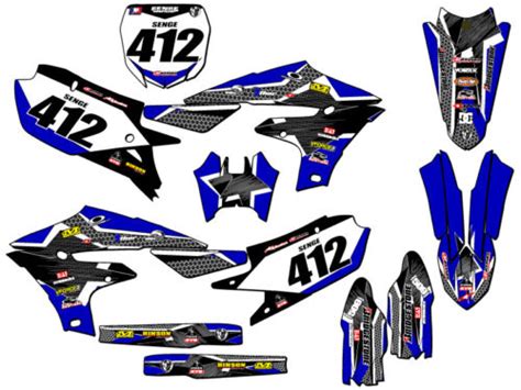 Fits Cycra Powerflow Yz F Podium Blue Senge Graphics Kit