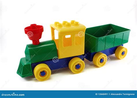 plastic toy train stock image image  snow outdoors
