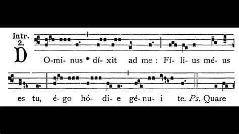 Christmas Midnight Mass Introit D Minus Dixit Ad Me Solfeggio Youtube