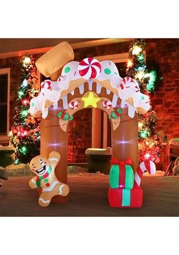 10ft Tall Jumbo Gingerbread Archway Inflatable Prop Decoration