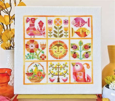 9 Summer Cross Stitch Patterns