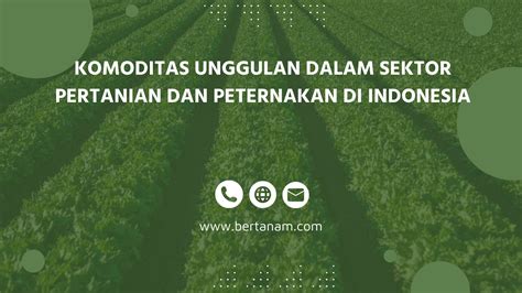 Komoditas Unggulan Dalam Sektor Pertanian Dan Peternakan Di Indonesia