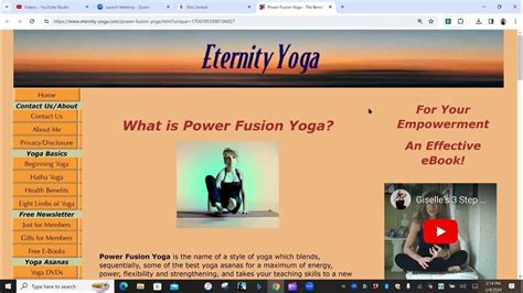 Eternity Yoga Video 35 Power Fusion Yoga Youtube