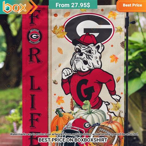 Georgia Bulldogs For Life Fall Flag - Express your unique style with ...