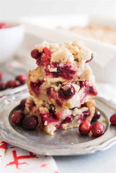 Fresh Cranberry Shortbread Bars House Of Nash Eats