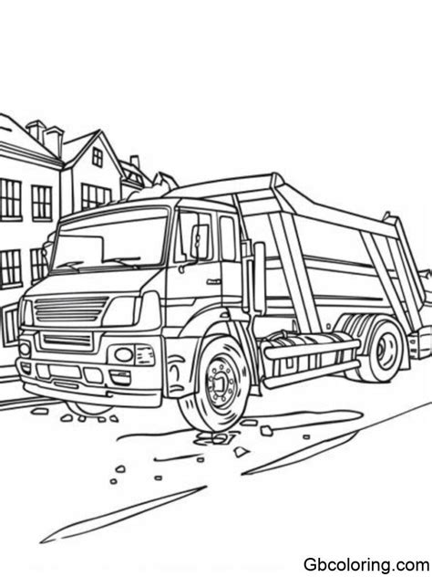 25+ Free Garbage Truck Coloring Pages - GBcoloring