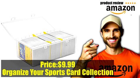 Buy Count Plastic Trading Card Storage Box With Dividers Baseball