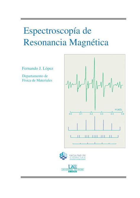 PDF Espectroscopía de Resonancia Magnética PDFSLIDE TIPS