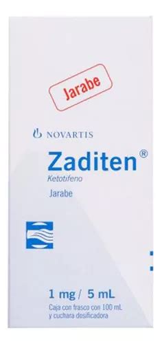 Zaditen Jarabe 1 Mg 5 Ml Caja Con Frasco Con 100 Ml Envío Gratis