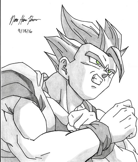 Adult Gohan Fanart Artist In Pic Dbz