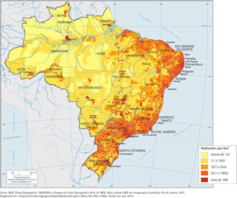 Distribui O Da Popula O Brasileira Geografia Infoescola