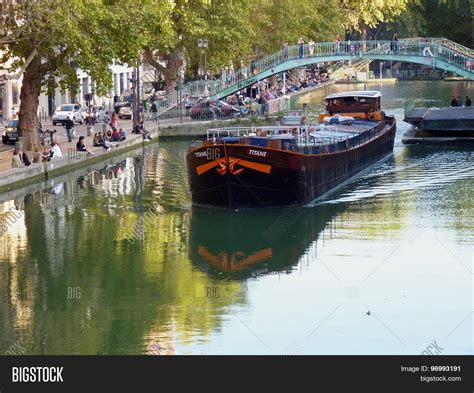 Canal Boat, Paris, Image & Photo (Free Trial) | Bigstock