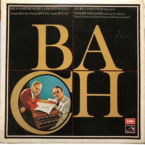 Bach Harpsichord Concertos Vol Discogs