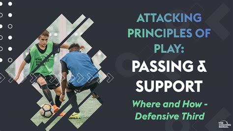 Attacking Principles Of Play Passing And Support Where And How Defensive Third The