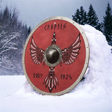 Viking Raven Shield, Norse battle shield – Valhallaworld