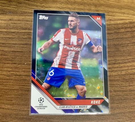 Topps Uefa Champions League Black Foil Koke Atletico