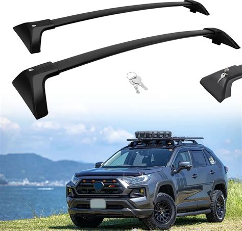 Anti Theft 260lbs Cross Bars Roof Racks For 2019 2023 2024 Toyota Rav4