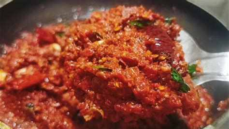 Pandu Mirchi Pachadi In Telugu Simple Red Chilly