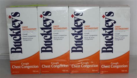 4 Packages Of Buckleys Cough Chest Congestion