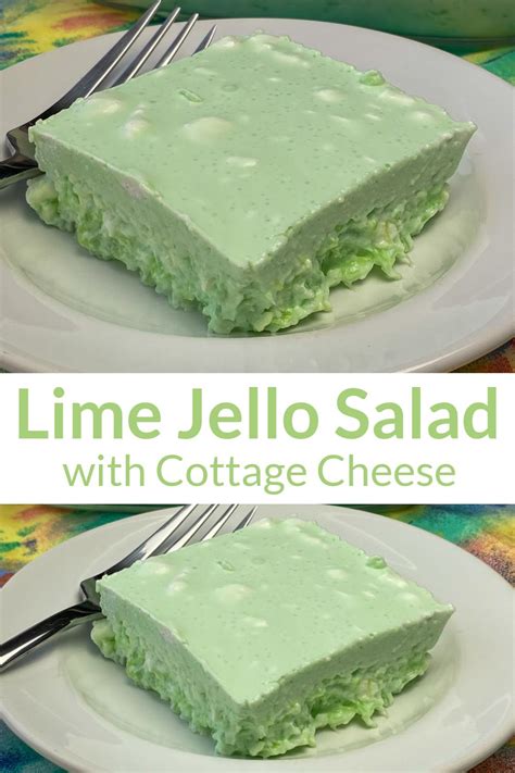 Grandma S Lime Green Jello Salad Recipe With Cottage Cheese Pineapple