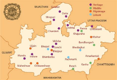 tourist circuits  madhya pradesh