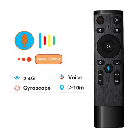 Q Controle Remoto De Voz Sem Fio Air Mouse Gyroscope Controller