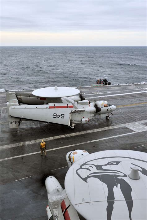 An U S Navy E 2C Hawkeye Aircraft From Carrier Airborne NARA DVIDS