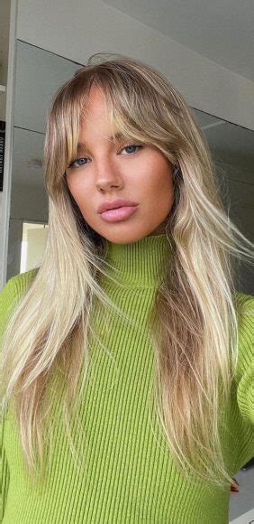 57 Trendy Ways To Wear Curtain Bangs Dirty Blonde Layered Cut With