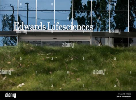 A logo sign outside of the headquarters of Edwards Lifesciences in ...