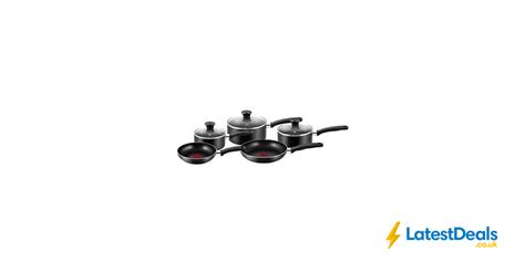 Tefal Essential Non Stick 5 Pieces Cookware Saucepan Set £39 99 At Ebay Tefal Pan Set