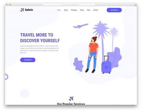 Free Travel Agency Website Templates With Premium Features