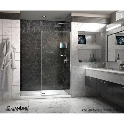 DreamLine Linea Single Panel Frameless Shower Screen 34 W X 72 H