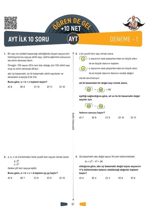 Tyt Matematik Ilk 12 Konu 8