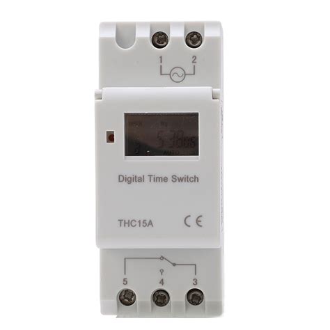 Digital Timer Switch Lcd Programmable Weekly Rail Time Relay Ac V