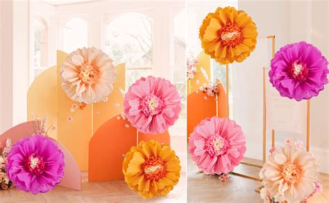 Amazon Sunbeauty Pcs Hot Pink Orange Party Decorations Giant