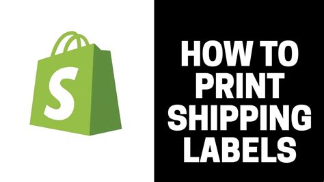 How To Print Shipping Labels On Shopify YouTube