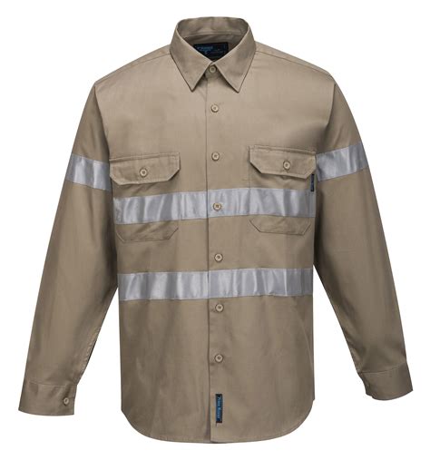 Northrock Safety Reflective Long Sleeve Work Shirts Business Shirt