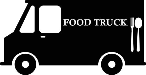 Food Truck Icon On White Background Street Food Wagon Sign Foodtruck